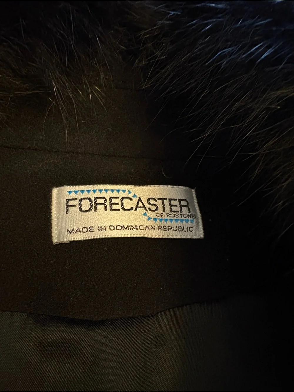 Black Long Trench Coat with Fur Collar
